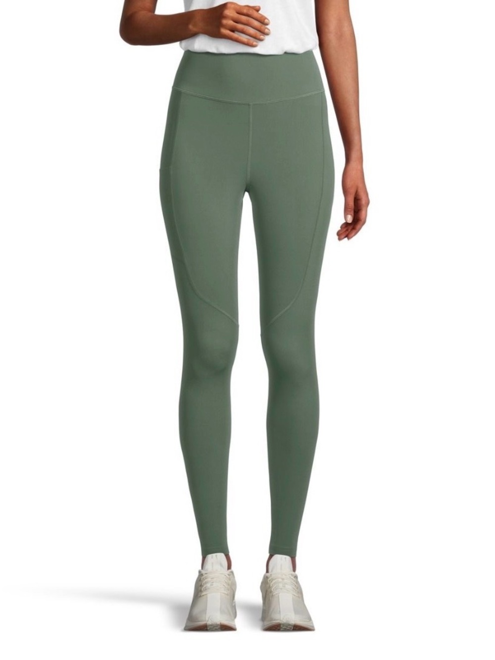Helly Hansen Olive Green High-Waist Athletic Leggings